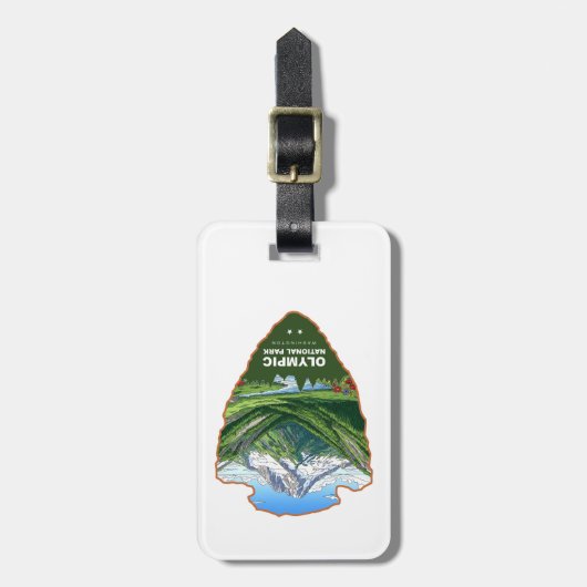 Olympic National Park Washington Arrowhead ラゲッジタグ (正面縦)