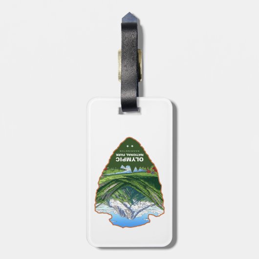 Olympic National Park Washington Arrowhead ラゲッジタグ (裏面縦)