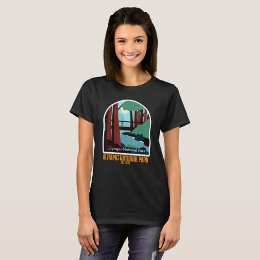 Olympic National Park Washington State Souvenir Tシャツ (正面フル)