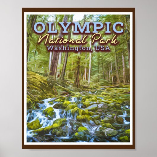 OLYMPIC NATIONAL PARK - WASHINGTON UNITED STATES ポスター (正面)