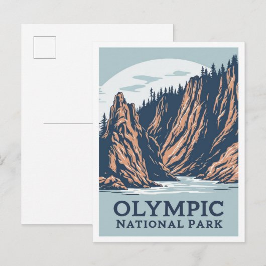 Olympic National Park Washington USA Travel ポストカード (正面/裏面)