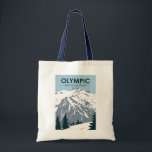 Olympic National Park Washington Vintage  トートバッグ<br><div class="desc">Olympic vector artwork design. The park sprawls across several different ecosystems,  from the dramatic peaks of the Olympic Mountains to old-growth forests.</div>