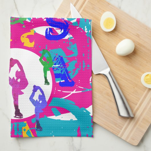 OLYMPIC SKATING  キッチンタオル (四つ折り)