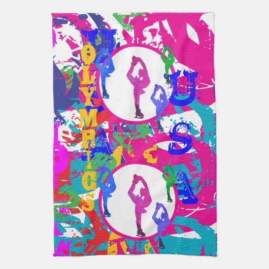 OLYMPIC SKATING  キッチンタオル (縦)