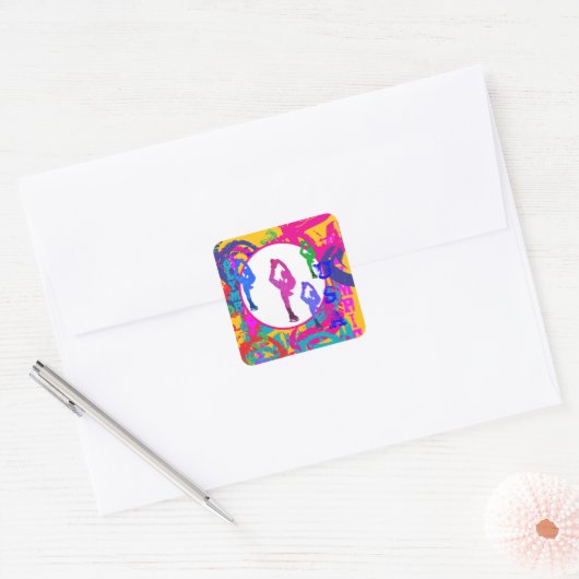 OLYMPIC SKATING  スクエアシール (封筒)