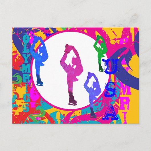 OLYMPIC SKATING  ポストカード (正面)
