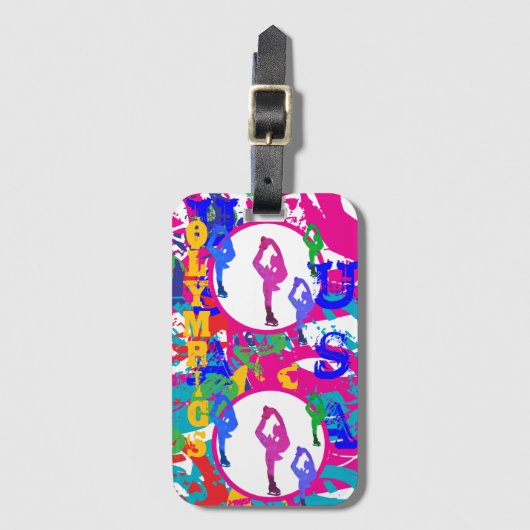 OLYMPIC SKATING  ラゲッジタグ (正面縦)