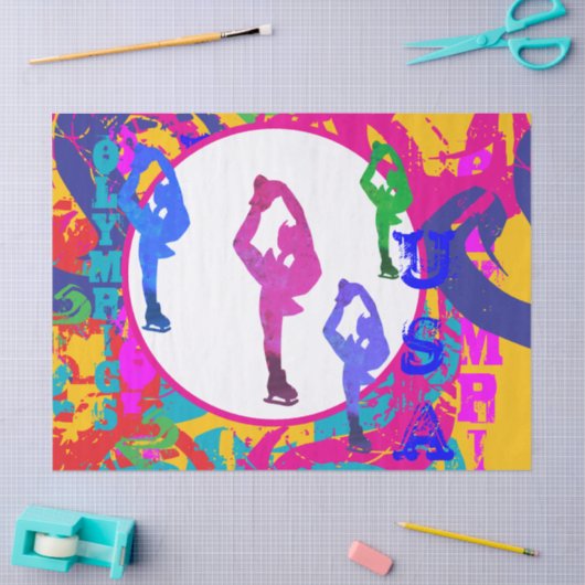 OLYMPIC SKATING  薄葉紙 (クラフト)