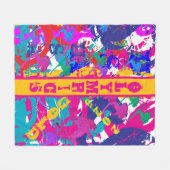 OLYMPIC SKIING フリースブランケット (正面(横))