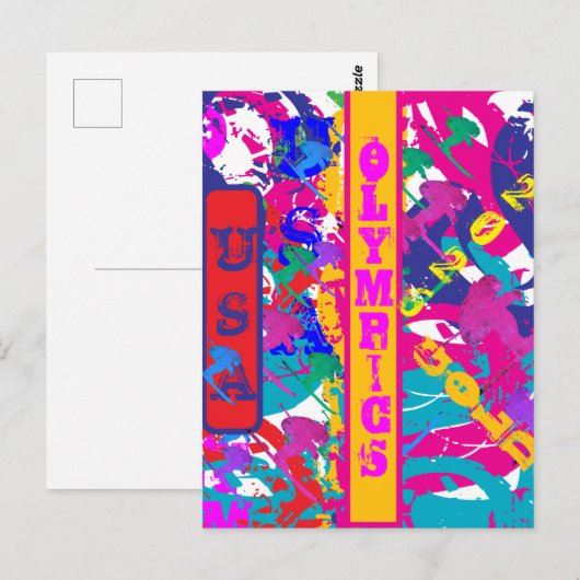 OLYMPIC SKIING ポストカード (正面/裏面)