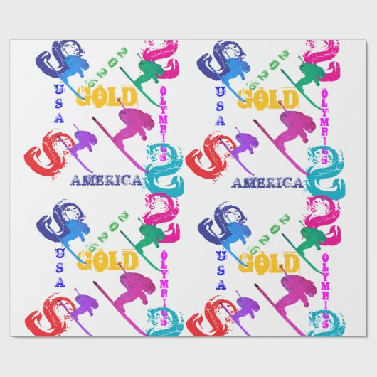 OLYMPIC SKIING ラッピングペーパー (フラット)