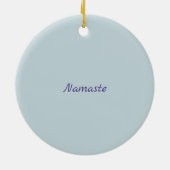 Omおよびlotusレインボーカラーシンボルのオーナメント セラミックオーナメント (裏面)