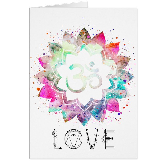 *~* OMのオウムの記号のはすの花の曼荼羅愛 (正面)