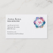 *~* Omのヨガの先生の霊気のマッサージMindfullness 名刺 (裏面)