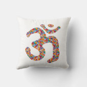 OMの信念への献呈: 表示宝石、真珠om クッション (裏面)