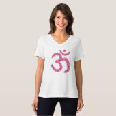 OMの信念-基づく花の花輪 Tシャツ (正面フル)