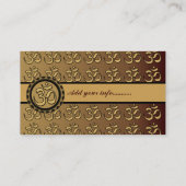 Omの名刺はあなたの背景色を選びます 名刺 (裏面)