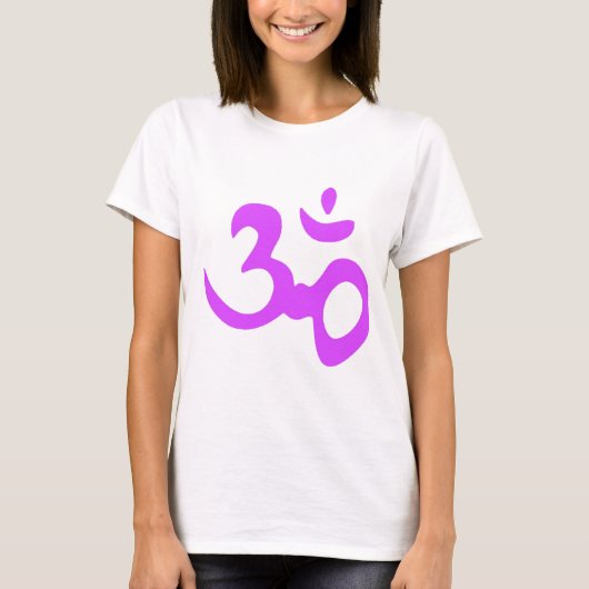 Omの紫色 Tシャツ (正面)