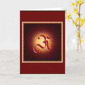 OMの記号 カード (黄色い花)