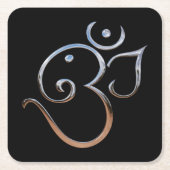 Omの記号 スクエアペーパーコースター (正面)