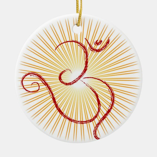 OMの記号 セラミックオーナメント (正面)