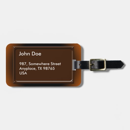 Omの記号 ラゲッジタグ (正面横)