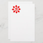 Omの記号 便箋 (正面/裏面)