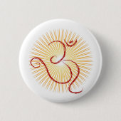 OMの記号 缶バッジ (正面)