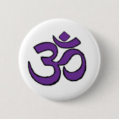 Omの記号 缶バッジ (正面)