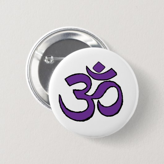 Omの記号 缶バッジ (正面&裏面)