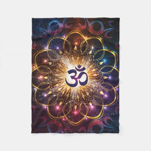 Omの高い発電 フリースブランケット (正面)