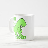 omのnomのnomの恐竜のchompss コーヒーマグカップ (正面左)
