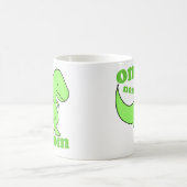 omのnomのnomの恐竜のchompss コーヒーマグカップ (中央)