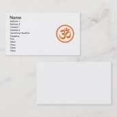 Omまたはオウムの名刺 名刺 (正面/裏面)