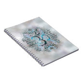 OMを持つはすの曹灰長石のナマステの単語の芸術 ノートブック (右側)