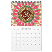 OMアーティストヨガニューエイジカレンダー カレンダー (2月 2026)