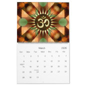 OMアーティストヨガニューエイジカレンダー カレンダー (3月 2026)