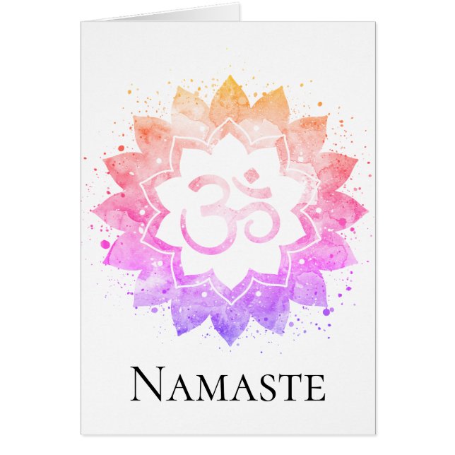 *~* OMオウムシンボルロータスフラワーマンダラスピリチュアル (正面)