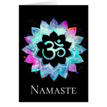 *~* OMオウムシンボル水彩蓮華曼荼羅