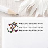 Omオウムナマステヨガシンボルラベル ラベル (インサイチュ)