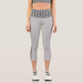 Omシンボルの名前ハイウェイストカプリレギンス カプリレギンス (正面)
