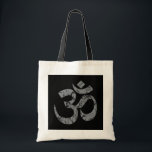 OMシンボルグランジスピリチュアリティヨガ トートバッグ<br><div class="desc">OMシンボルグランジ精神性ヨガデザインブラック。良く聞こえ、どんな大事な行事にも似合う。</div>