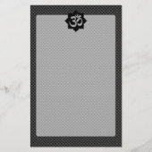 OMシンボルロータススピリチュアリティinカーボンファイバースタイル 便箋 (正面)