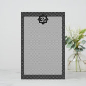 OMシンボルロータススピリチュアリティinカーボンファイバースタイル 便箋 (スタンド正面)
