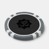 OMシンボルロータスピリチュアリティヨガデコール ポーカーチップ (シングル)