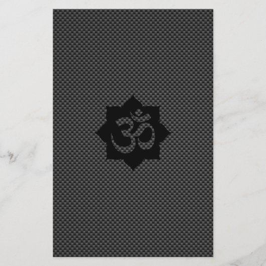 OMシンボルロータスピリチュアリティヨガinカーボンファイバー チラシ (正面)