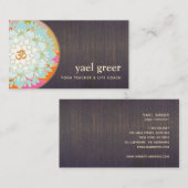 OMシンボルロータスマンダラアートビジネスカード 名刺 (正面/裏面)