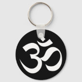 omシンボル神聖な仏教の宗教zen yoga キーホルダー (正面)