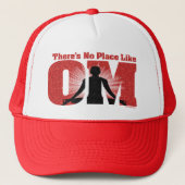 OMトラックの帽子のヨガユーモアのような場所はない キャップ (正面)