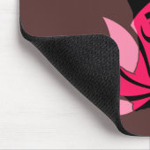 OMナマステスピリチュアルロータスフラワーヨガインアンバー マウスパッド (コーナー)